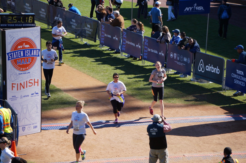 finishing the Staten Island Half