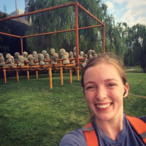 Hudson River Park Head Art